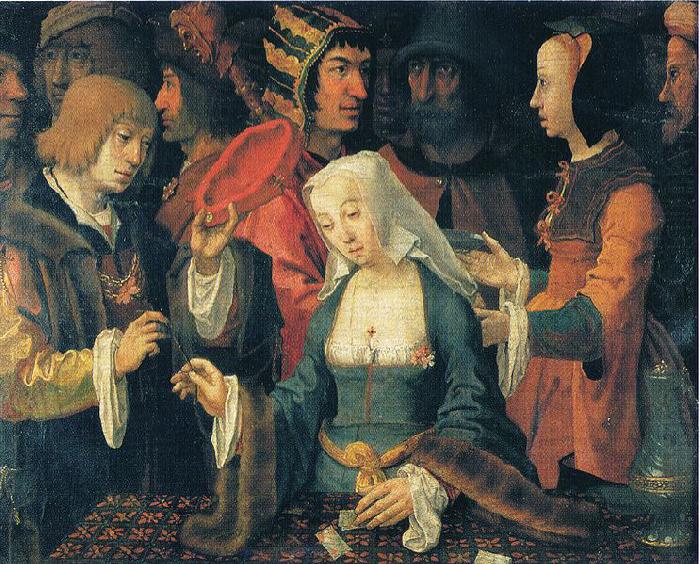 Lucas van Leyden The fortune-teller. china oil painting image